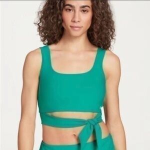 Women's Teal Calia swim top medium